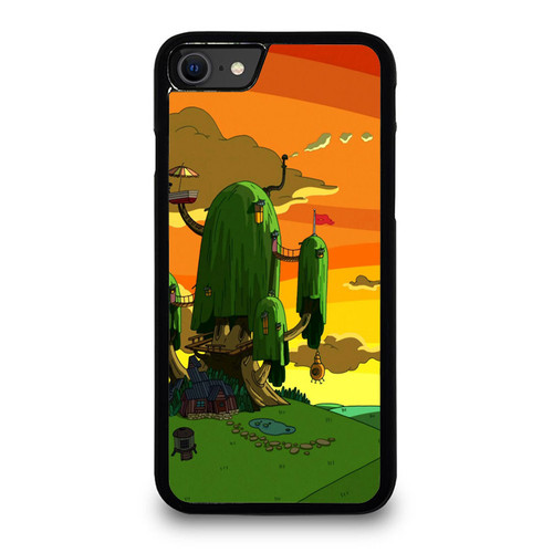 Adventure Time Tree House In Foreground 2 iPhone SE 2020 Case Cover