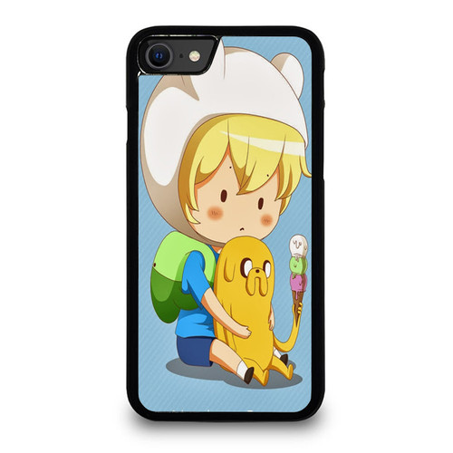 Adventure Time Jake And Finn Ice Cream iPhone SE 2020 Case Cover