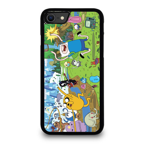 Adventure Time Jake And Finn Artwork Playing iPhone SE 2020 Case Cover