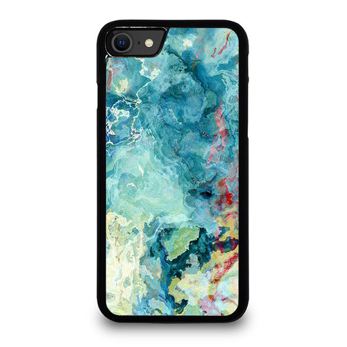 Abstract Blue Art iPhone SE 2020 Case Cover