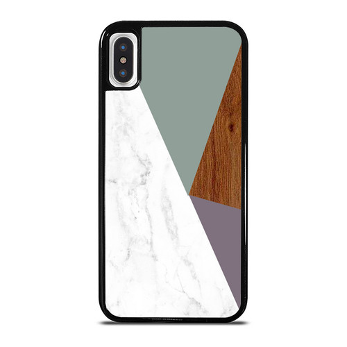 Wood Effect Marble iPhone XR / X / XS / XS Max Case Cover