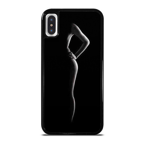 Womens Face Sexy Body In Black iPhone XR / X / XS / XS Max Case Cover