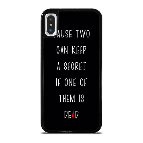 Two Can Keep A Secret If One Of Them Is Dead Pretty Little Liars iPhone XR / X / XS / XS Max Case Cover