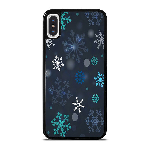 Snowflakes Pattern Christmas Winter 2 iPhone XR / X / XS / XS Max Case Cover