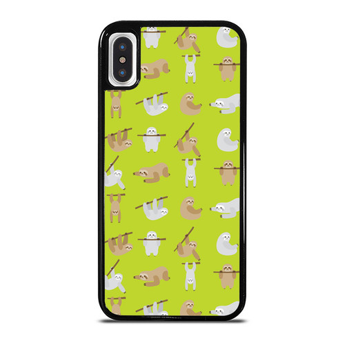 Sloth Cartoon Pattern iPhone XR / X / XS / XS Max Case Cover