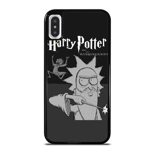 Rick And Morty Adventure Harry Potter And The Wubba Lubba Dub Dub Funny Parody iPhone XR / X / XS / XS Max Case Cover