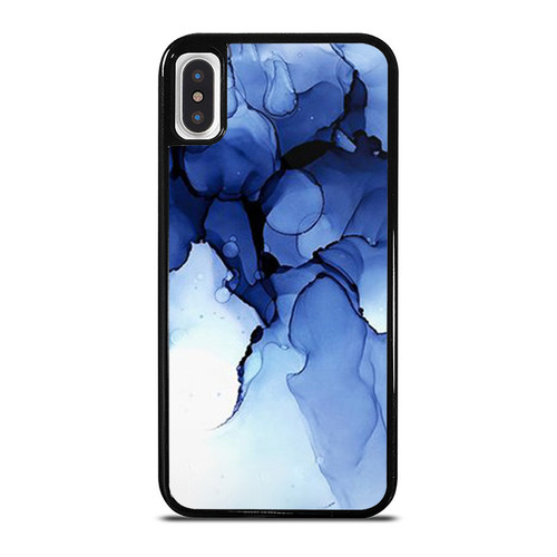 Paint Blue Splash Ink Stain Watercolour iPhone XR / X / XS / XS Max Case Cover