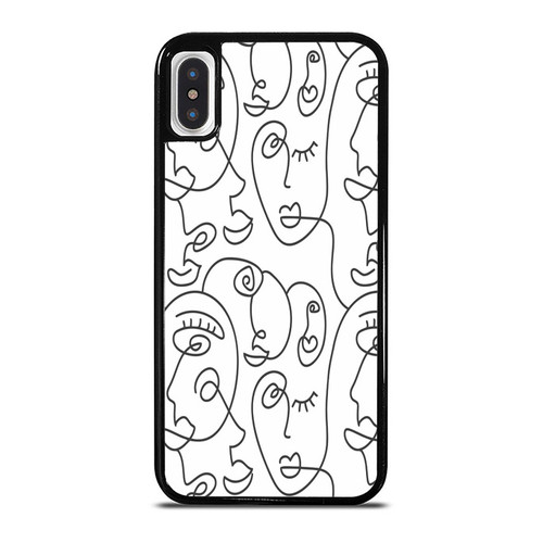 One Line Drawing Abstract iPhone XR / X / XS / XS Max Case Cover