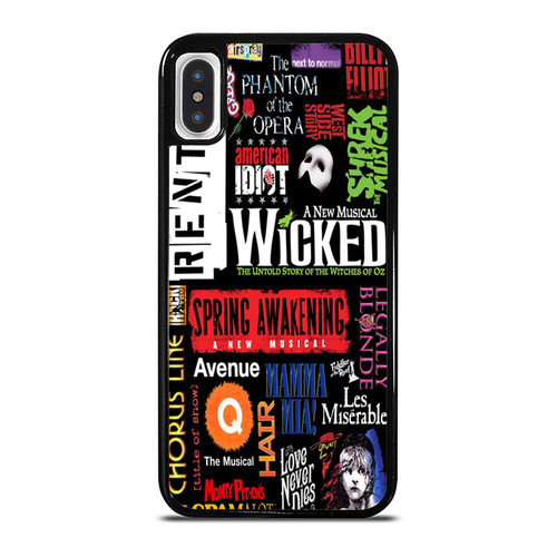 Musical Broadway Collage iPhone XR / X / XS / XS Max Case Cover