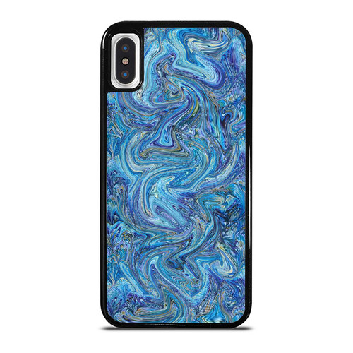 Molten Colour Paint Indie Blue Beautiful Lovely Girls iPhone XR / X / XS / XS Max Case Cover