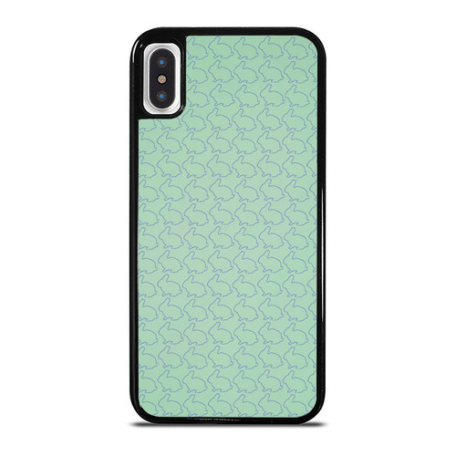 Mint Rabbit Pattern 2 iPhone XR / X / XS / XS Max Case Cover