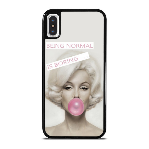 Marilyn Monroe Beingmal Is Boring iPhone XR / X / XS / XS Max Case Cover