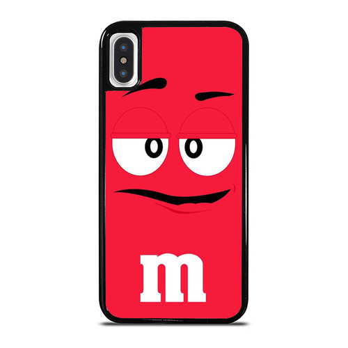 M And Ms Red Chocolate Cute Cartoon iPhone XR / X / XS / XS Max Case Cover