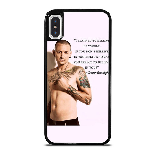 Love Chester Bennington Linkin Park Rip Quote iPhone XR / X / XS / XS Max Case Cover