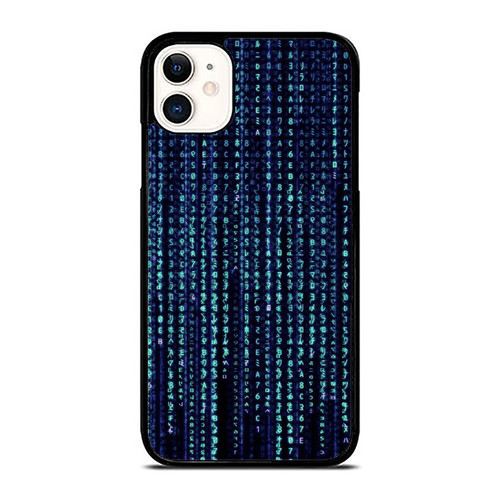 Matrix Computer Binary Blue iPhone 11 / 11 Pro / 11 Pro Max Case Cover