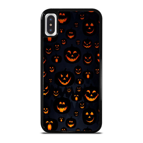 Jack-O'-Lantern Pumpkin Faces Halloween iPhone XR / X / XS / XS Max Case Cover
