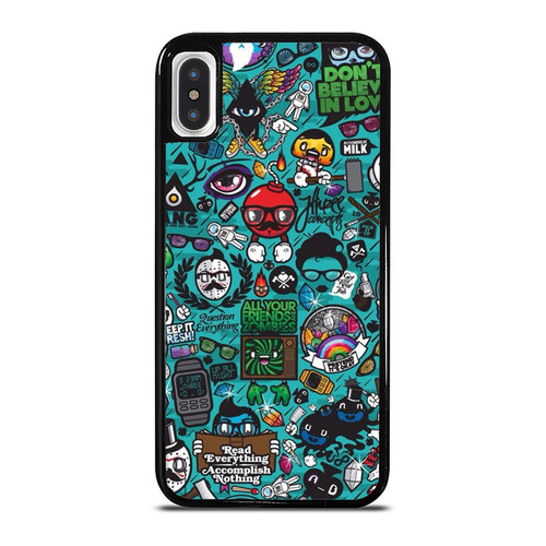 Hip Hop Art Pop Logo Drawing Pin Hipster iPhone XR / X / XS / XS Max Case Cover
