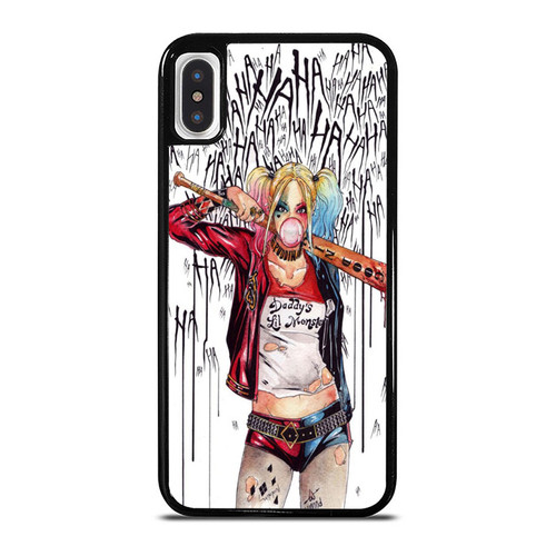 Harley Quinn Suicide Squad Ha Ha Ha iPhone XR / X / XS / XS Max Case Cover