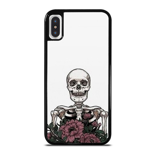 Funny Halloween Skeleton Flower iPhone XR / X / XS / XS Max Case Cover