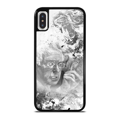 Feel The Bern Bernie Sanders 2016 Black White Water Color iPhone XR / X / XS / XS Max Case Cover