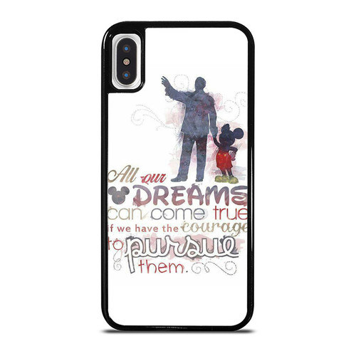 Disney Dreams Courage Mickey Mouse iPhone XR / X / XS / XS Max Case Cover