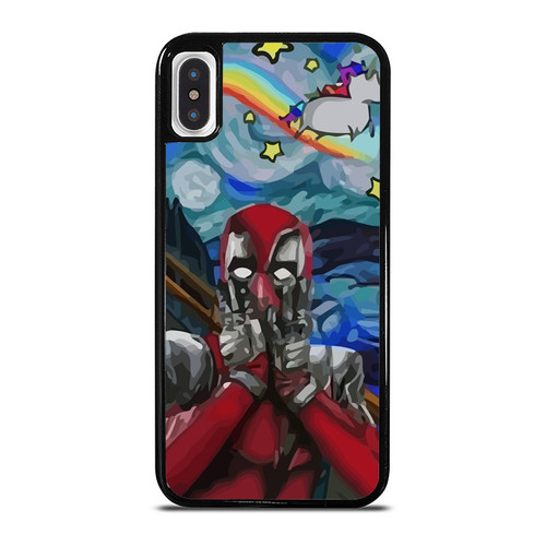 Deadpool Scream Unicorn Starry Night iPhone XR / X / XS / XS Max Case Cover