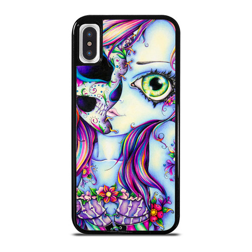Day Of The Day Candy Skull Funny iPhone XR / X / XS / XS Max Case Cover