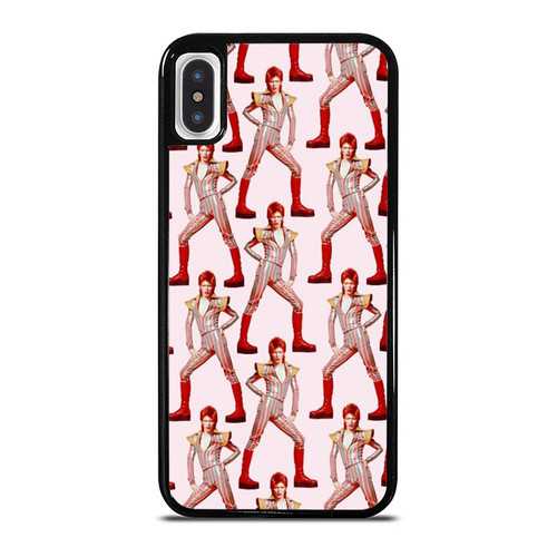David Bowie Ziggy Stardust Pattern iPhone XR / X / XS / XS Max Case Cover