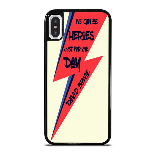 David Bowie We Could Be Heroes Ziggy Stardust Lightning Strike iPhone XR / X / XS / XS Max Case Cover