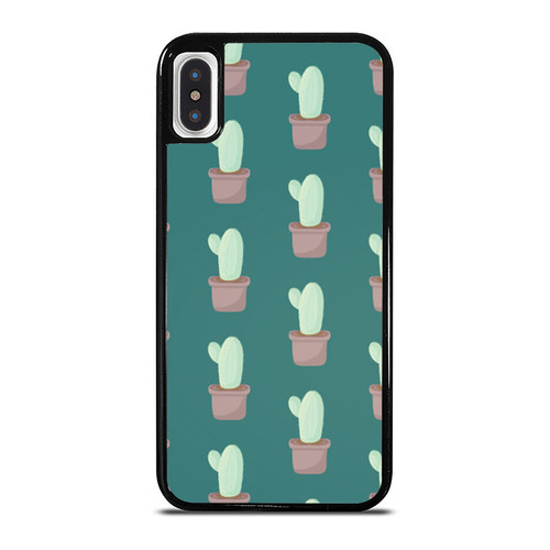 Cactus Vector Pattern 3 iPhone XR / X / XS / XS Max Case Cover