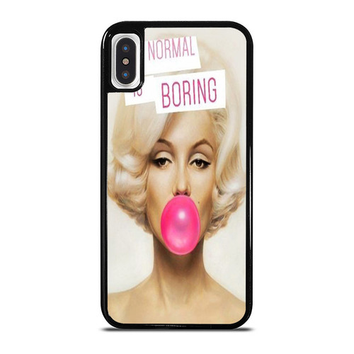 Beingmal Is Boring Marilyn Monroe Quotes iPhone XR / X / XS / XS Max Case Cover