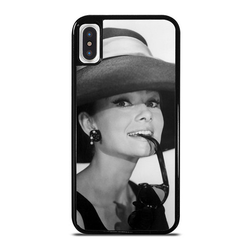 Audrey Hepburn Portrait Iconic Hat iPhone XR / X / XS / XS Max Case Cover
