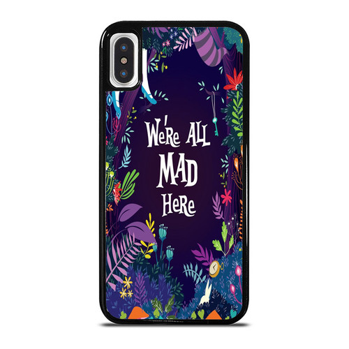 Alice Madness Fotrest Return Cartoon Rabbit iPhone XR / X / XS / XS Max Case Cover