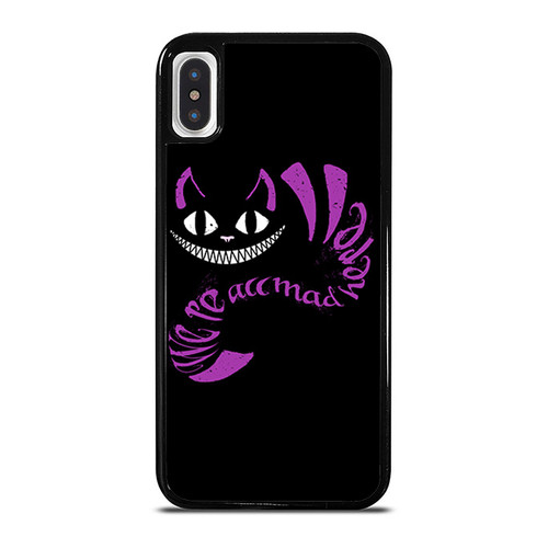 Alice In Wonderland Inspired We'Re All Mad Here 3 iPhone XR / X / XS / XS Max Case Cover