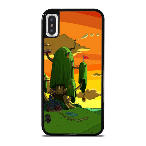 Adventure Time Tree House In Foreground 2 iPhone XR / X / XS / XS Max Case Cover