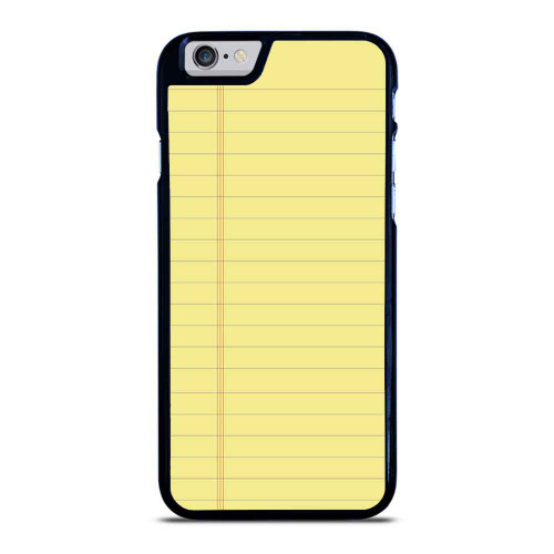 Yellow Notepad Paper Diary Art iPhone 6 / 6S / 6 Plus / 6S Plus Case Cover