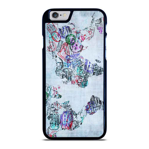 Passport World Print Pattern iPhone 6 / 6S / 6 Plus / 6S Plus Case Cover