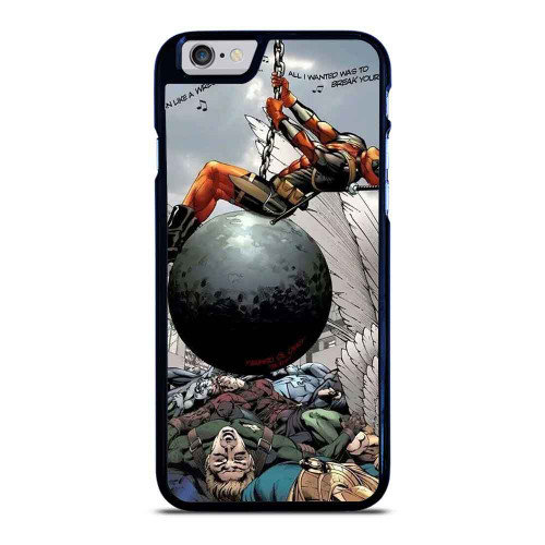 Deadpool Funny Movie As Miley Cyrus Wrecking Ball Parody iPhone 6 / 6S / 6 Plus / 6S Plus Case Cover