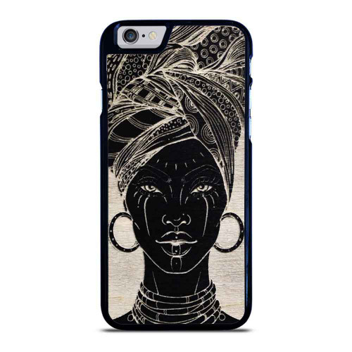 African Lady Face Illustration iPhone 6 / 6S / 6 Plus / 6S Plus Case Cover