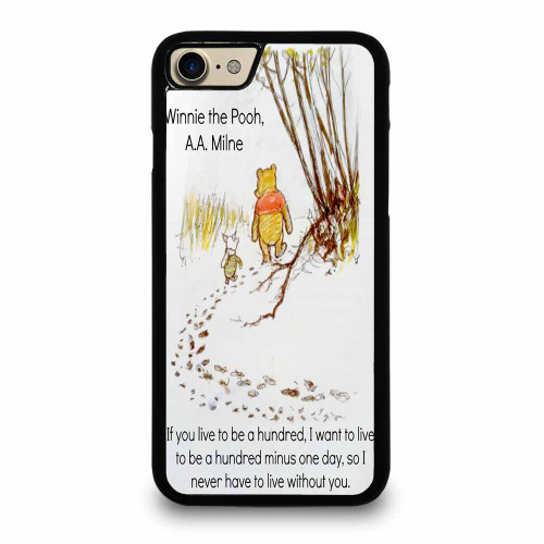 Winnie The Pooh And Piglet Walking iPhone 7 / 7 Plus / 8 / 8 Plus Case Cover