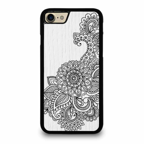 White Wood Flower Paisley 1 iPhone 7 / 7 Plus / 8 / 8 Plus Case Cover