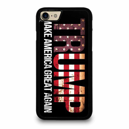Trump 2020 Distressed American Flag iPhone 7 / 7 Plus / 8 / 8 Plus Case Cover