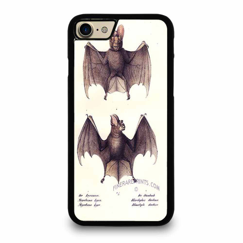 Lithograph Of A False Vampire Bat And A Horseshoe Bat iPhone 7 / 7 Plus / 8 / 8 Plus Case Cover