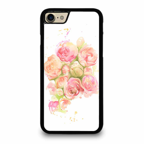 Flower Roses Green Pink And Trendy Style iPhone 7 / 7 Plus / 8 / 8 Plus Case Cover