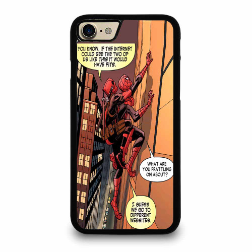 Deadpool Comics Moments Spider Man iPhone 7 / 7 Plus / 8 / 8 Plus Case Cover