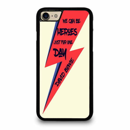 David Bowie We Could Be Heroes Ziggy Stardust Lightning Strike iPhone 7 / 7 Plus / 8 / 8 Plus Case Cover