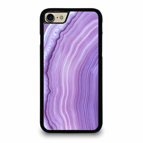Agate Inspired Abstract Purple iPhone 7 / 7 Plus / 8 / 8 Plus Case Cover