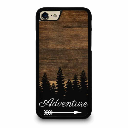 Adventure Wood Hiking Camping Travel Arrow Quote Nature Outdoors iPhone 7 / 7 Plus / 8 / 8 Plus Case Cover