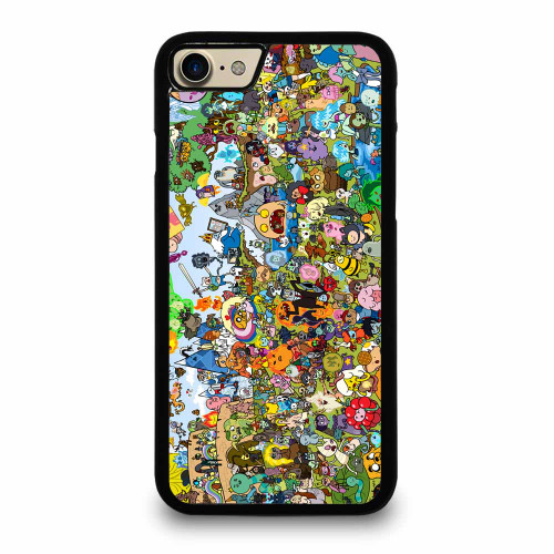Adventure Time Cartoon All Character iPhone 7 / 7 Plus / 8 / 8 Plus Case Cover