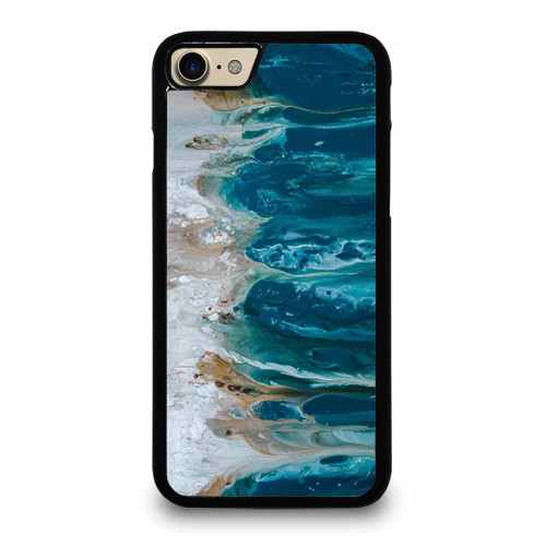 Abstract Art Blue Wall Art Coastal Landscape Giclee iPhone 7 / 7 Plus / 8 / 8 Plus Case Cover